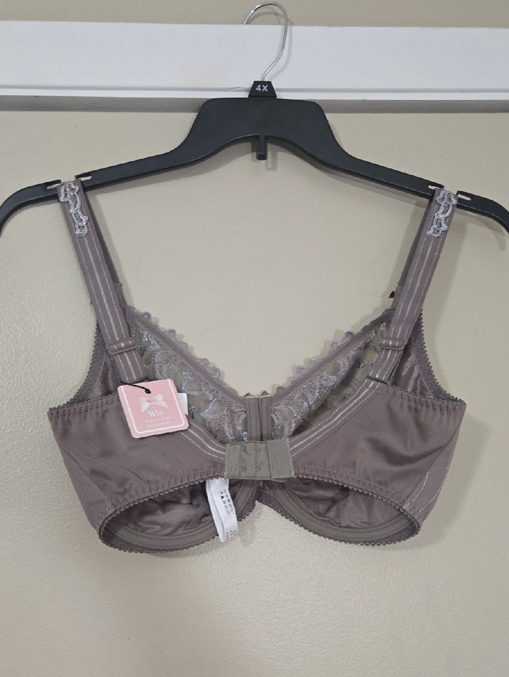 Prima Donna Deauville Embroidered Lace Bra in Smokey Sand US 34E/F NWT - Picture 4 of 8